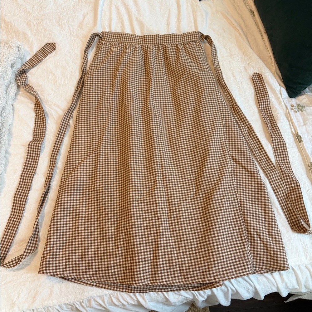 Little Cottonwood Astrid Wrap Skirt in Check size medium
